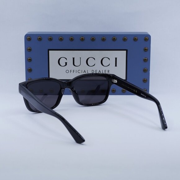 Gucci GG1716S 001 Square Sunglasses - Black/Grey - Picture 9 of 10